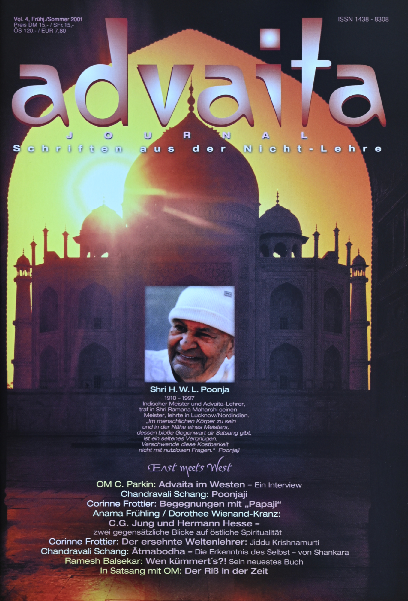 advaitaJournal Vol. 4 / East meets West – West meets East